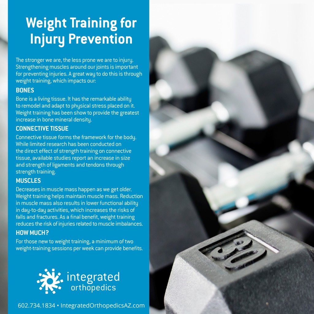 weight training injury prevention, integrated orthopedics
