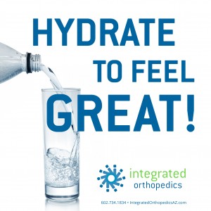 hydrate to feel great, integrated orthopedics