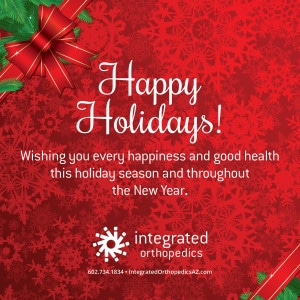 integrated orthopedics, happy holidays
