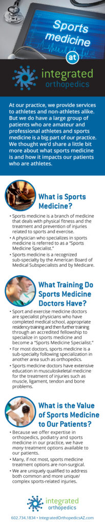 sports medicine, sports medicine doctors phoenix, sports medicine doctors scottsdale