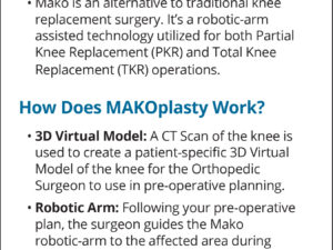 makoplasty, total knee replacement, knee replacement